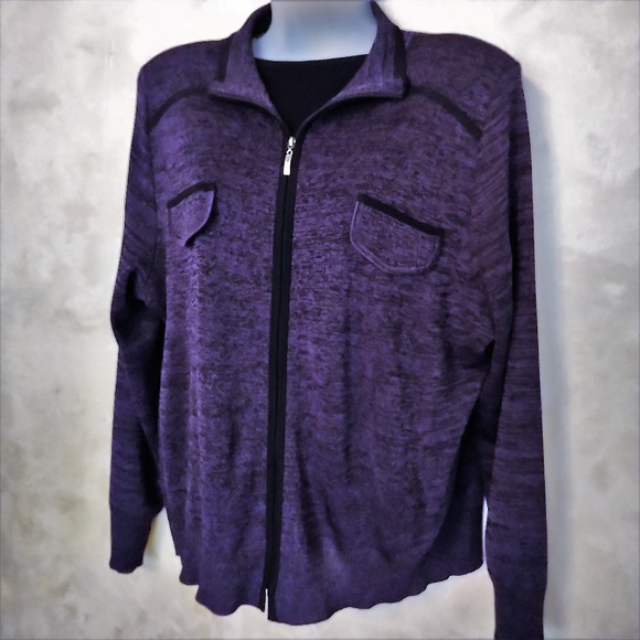 Misook Jackets & Blazers - Exclusively Misook Zip Jacket EUC L/XL